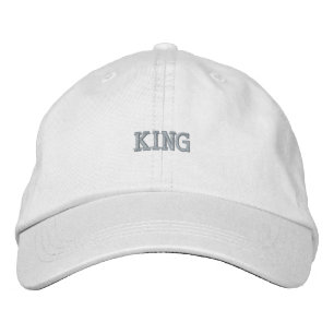 Casquette Brodée Chic avec chapeau blanc roi brodé frappant
