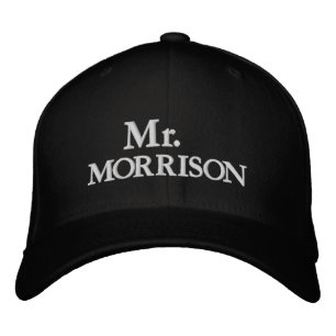 Casquette Brodée Chic Mr Nom noir et blanc