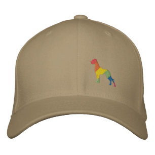 Casquette Brodée Chien Bâton Arc-en-ciel