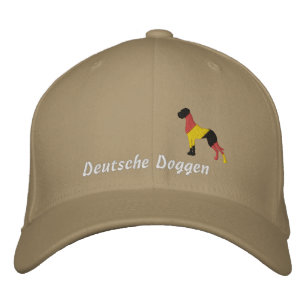Casquette Brodée Chien de grande taille Allemagne, Broderie Grande