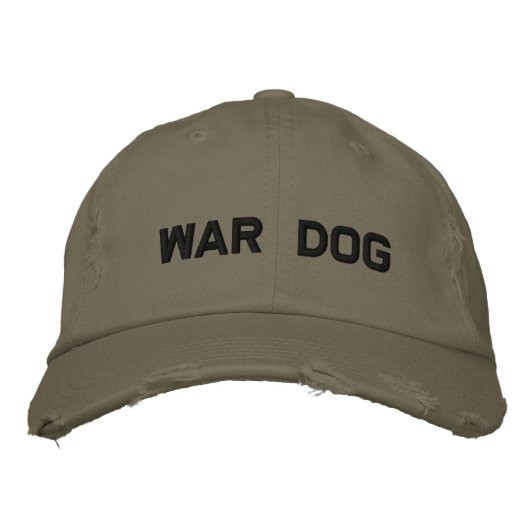 Casquette Brodée Chien de guerre (Devant)
