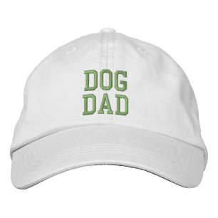 Casquette Brodée Chien papa kaki texte personnalisé mignon moderne 