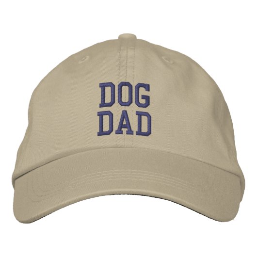 Casquette Brodée Chien papa violet texte personnalisé mignon modern (Devant)
