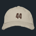 Casquette Brodée Chino en détresse<br><div class="desc">Représenter les 44 jours miraculeux de Stephen</div>