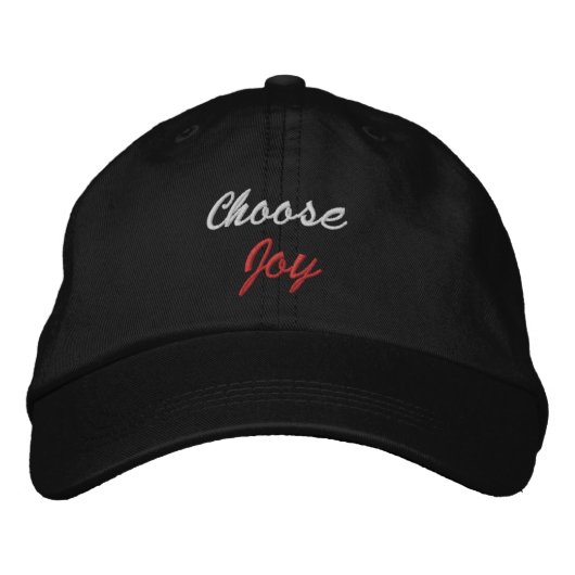 Casquette Brodée Choisir la joie (Devant)