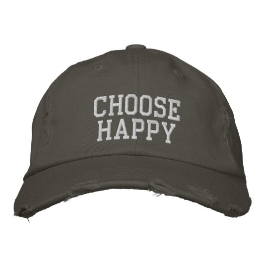 Casquette Brodée Choisir une soumission motivationnelle positive (Devant)