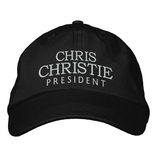 Casquette Brodée Chris Christie 2012 (Devant)