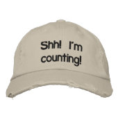 Casquette Brodée Chut ! Je compte ! (Devant)