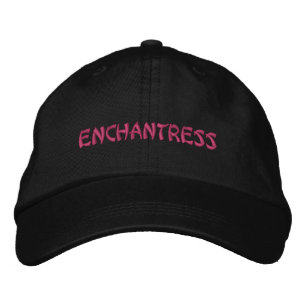 Casquette Brodée Citation d'enchanteuse amusante Spirituelle Rose N