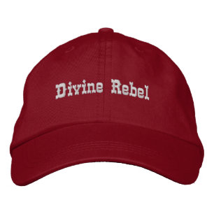 Casquette Brodée Citation spirituelle Divine Rebel Rouge