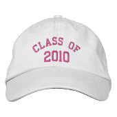 Casquette Brodée Classe rose Reunion entre classes Année nécessaire (Devant)