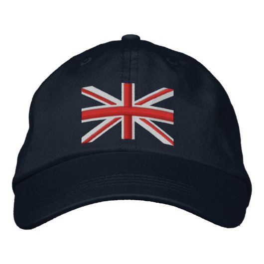 Casquette Brodée Classic Union Jack Drapeau Angleterre Swag Broderi (Devant)