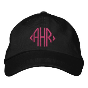 Casquette brodée classique avec monogramme