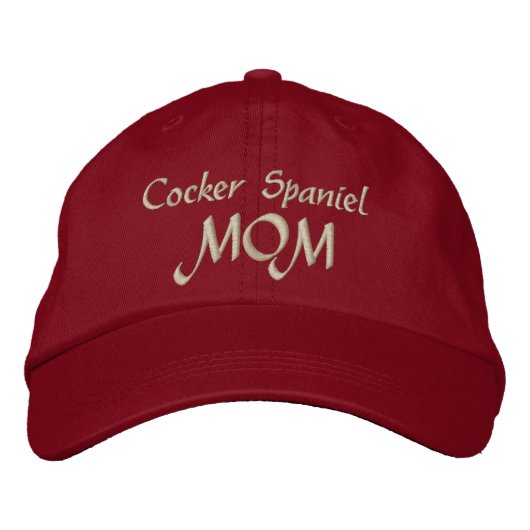 Casquette Brodée Cocker Spaniel MOM Cadeaux (Devant)