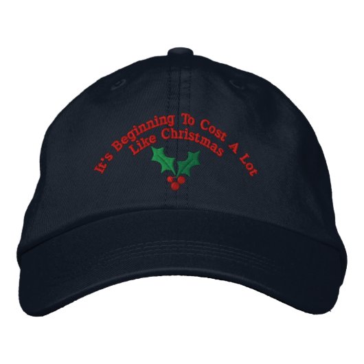 Casquette Brodée Commencer À Coûter Beaucoup (Devant)