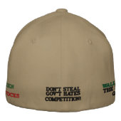Casquette Brodée COMMERCE DE JOUR, HORS SERVICE - Customisé (Dos)