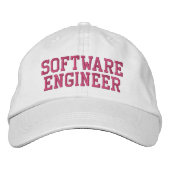 Casquette Brodée Concepteur logiciel Programmeur informatique Typog (Devant)