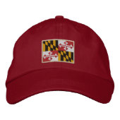 Casquette Brodée Conception de drapeau d'état du Maryland (Devant)