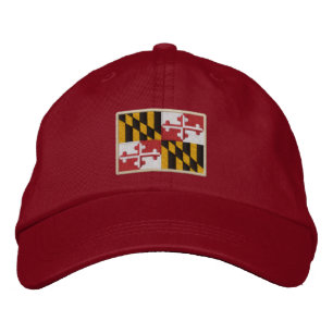 Casquette Brodée Conception de drapeau d'état du Maryland