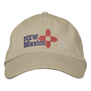Casquette Brodée Conception de drapeau d'état du Nouveau Mexique