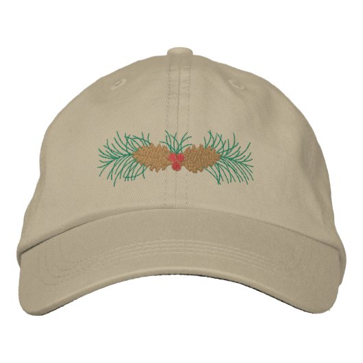 Casquette Brodée Cône de pin (Devant)