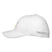 CASQUETTE BRODÉE COOL LE MAINTENIR REEL RESTER TROUT PÊCHE FÊTE DES (Gauche)