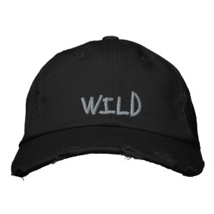 Casquette Brodée Cool Wild Citation Lavande violet noir amusant