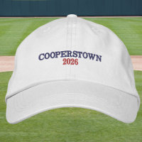 Cooperstown Année Broderie / Bleu et Rouge