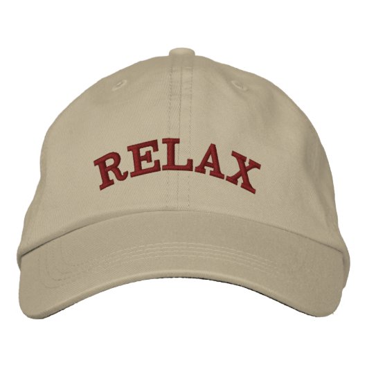 Casquette Brodée Coordonnées des Spas tropicaux - Relax brodé (Devant)