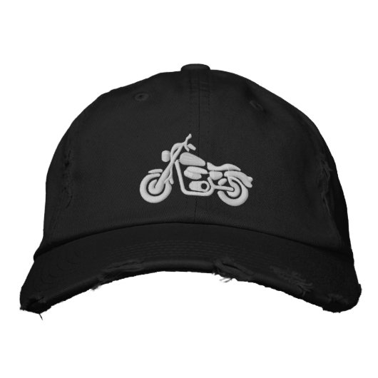 Casquette Brodée Correctif de broderie de moto (Devant)