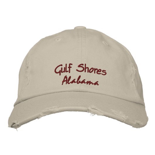 Casquette Brodée Côte du Golfe Alabama (Devant)