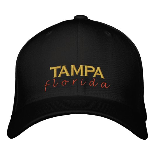 Casquette Brodée coucher de soleil TAMPA florida (Devant)