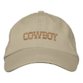 Casquette Brodée Cowboy (Devant)