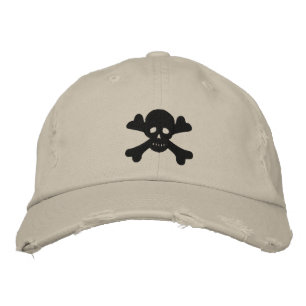 Casquette Brodée Crâne et os croisés