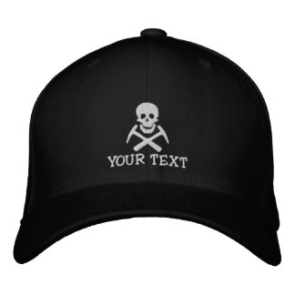 Casquette Brodée Crâne personnalisé et prélèvements croisés Casquet