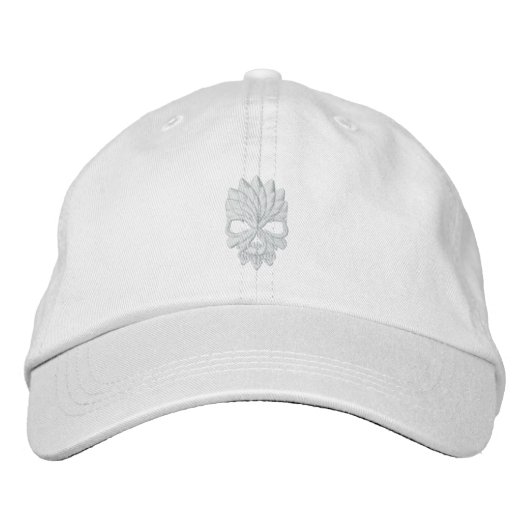 Casquette Brodée Crâne X (Devant)