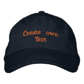 Casquette Brodée Créer son propre texte (Devant)