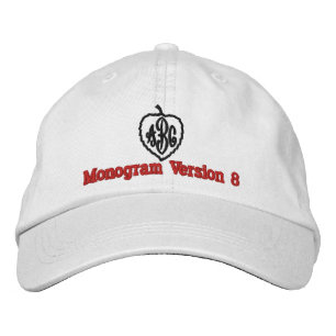 Casquette Brodée Créez votre propre monogramme personnalisé brodé V