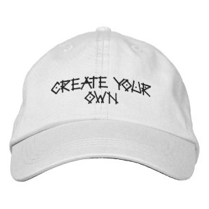 Casquette Brodée Créez votre propre nom de texte avec la police TAG