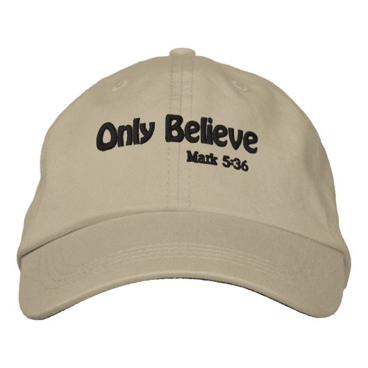 Casquette Brodée Crois seulement (Devant)