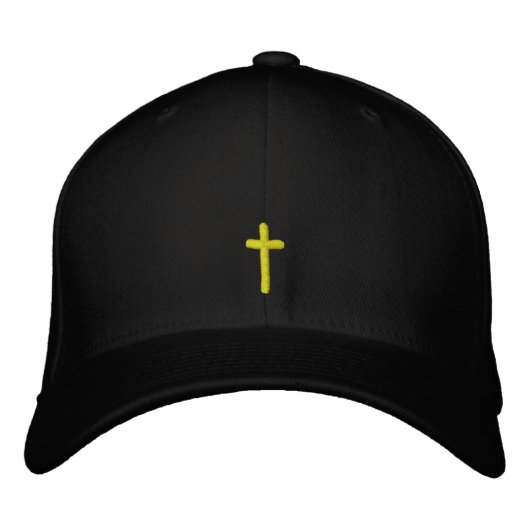 Casquette Brodée Croix brodée (Devant)