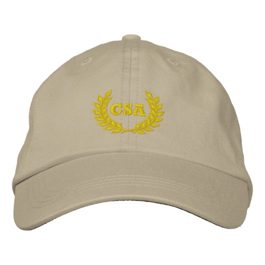 Casquette Brodée CSA avec laurier (brodé) (Devant)