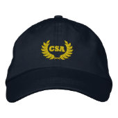 Casquette Brodée CSA avec laurier (brodé) (Devant)