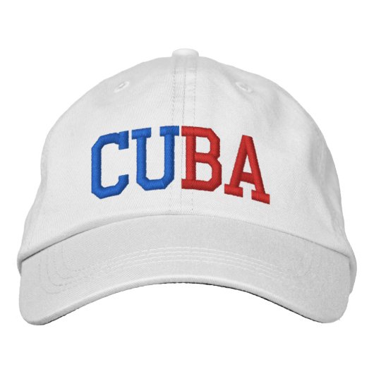 Casquette Brodée Cuba (Devant)