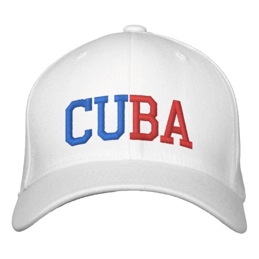 Casquette Brodée Cuba (Devant)