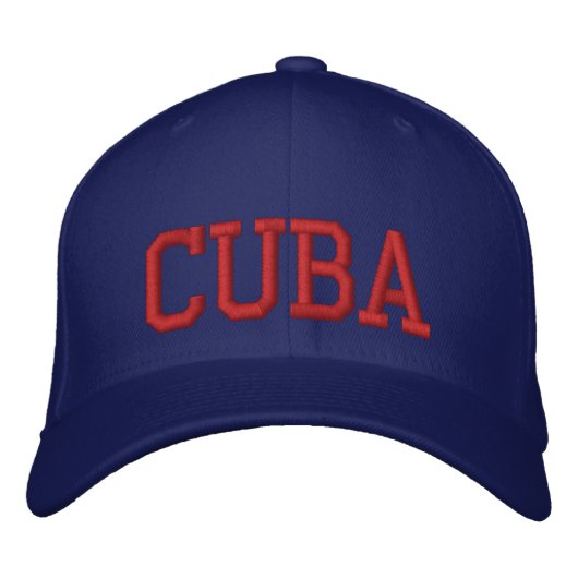 Casquette Brodée Cuba (Devant)