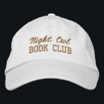 Casquette Brodée Custom Book Club Name<br><div class="desc">Show off your love of reading (and your favorite reading crew) with this custom embroidered book club hat! Personalized with your book club name or any custom text, this hat is the perfect blend of cozy, casual, and bookish style. Use Zazzle’s easy design tools to choose your preferred fonts and...</div>