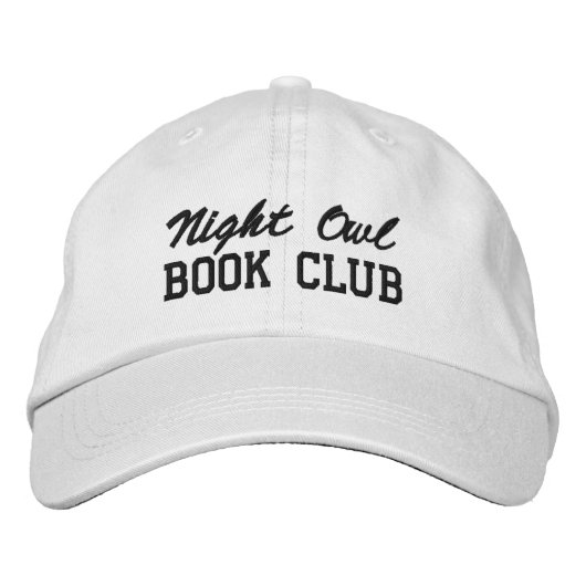 Casquette Brodée Custom Book Club Name (Devant)