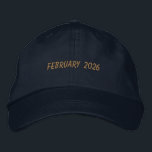 Casquette Brodée Custom FEBRUARY 2026 Text Special day Celebration<br><div class="desc">Mark the moment in style with this Navy Alternative Apparel Basic Adjustable Cap featuring bold “FEBRUARY 2026” embroidery that stands out with a refined finish. Crafted for comfort with a one-size-fits-all adjustable strap, it’s ideal for monthly campaigns, special achievements, anniversaries, or business promotions. Order in bulk for your organization, event...</div>