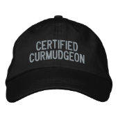 Casquette Brodée Custom Funny Sarcastique Curmudgeon Humour Cranky (Devant)